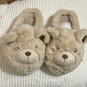 Cozy Bear Face Slippers